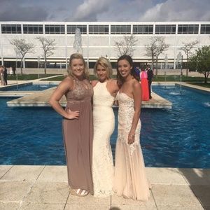 White Lace Formal / Prom Dress
